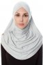 Mia - Hijab Al Amira Gris Claro One-Piece - Ecardin