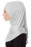 Mia - Hijab Al Amira Gris Claro One-Piece - Ecardin