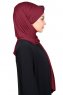Mikaela - Hijab De Algodón Práctico Burdeos & Azul Marino
