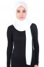 Mikaela - Hijab De Algodón Práctico Crema & Rosa De Antaño