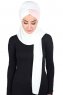 Mikaela - Hijab De Algodón Práctico Crema & Rosa De Antaño