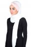 Mikaela - Hijab De Algodón Práctico Crema & Rosa De Antaño