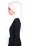 Mikaela - Hijab De Algodón Práctico Crema & Rosa De Antaño