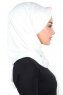 Mikaela - Hijab De Algodón Práctico Crema & Rosa De Antaño