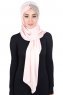 Mikaela - Hijab De Algodón Práctico Rosa De Antaño & Taupe