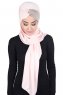 Mikaela - Hijab De Algodón Práctico Rosa De Antaño & Taupe