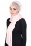 Mikaela - Hijab De Algodón Práctico Rosa De Antaño & Taupe