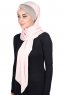 Mikaela - Hijab De Algodón Práctico Rosa De Antaño & Taupe