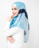 Misty - Ljusblå Mönstrad Hijab - Silk Route ayisah.com 5A317c