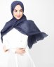 Mood Indigo Marinblå Bomull Voile Hijab 5TA30c