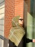 Muna - Hijab Estampado De Crepe Caqui - Mirach