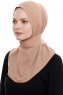 Narin - Hijab Crepe One-Piece Práctico Gold