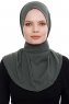 Narin - Hijab Crepe One-Piece Práctico Caqui