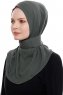 Narin - Hijab Crepe One-Piece Práctico Caqui