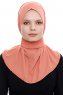Narin - Hijab Crepe One-Piece Práctico Salmón