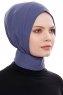 Narin - Hijab Crepe One-Piece Práctico Royal Blue