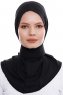 Narin - Hijab Crepe One-Piece Práctico Negro