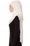 Naz - Hijab One-Piece Práctico Beige Claro & Crema - Ecardin