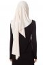 Naz - Hijab One-Piece Práctico Beige Claro & Crema - Ecardin