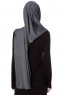 Naz - Hijab One-Piece Práctico Gris Oscuro & Gris Claro - Ecardin
