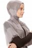 Necla - Hijab De Dos Colores Gris - Özsoy