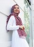 Nesrin - Hijab Estampado Burdeos - Sal Evi
