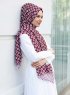 Nesrin - Hijab Estampado Burdeos - Sal Evi