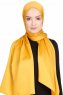 Nuray Glansig Senapsgul Hijab 8A06a