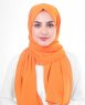 Orange Pepper Orange Georgette Hijab 5XA48a