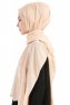 Özlem Beige Hijab Sjal Madame Polo 130007-3