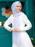 Pariza - Hijab Estampado Gris