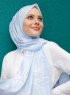Pariza - Hijab Estampado Azul Claro