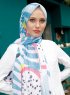 Pariza - Hijab Estampado Turquesa