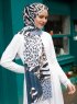 Pariza - Hijab Estampado Azul Marino