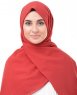 Red Risk Hallonröd Bomull Voile Hijab InEssence 5TA71a