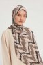 Tansu - Hijab Estampada Marrón Claro