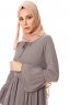 Samiya - Vestido Gris Chiffon - Burun