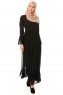 Samiya - Vestido Negro Chiffon - Burun
