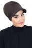 Sandra - Turbante De Algodón Marrón - Ayse Turban