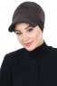 Sandra - Turbante De Algodón Marrón - Ayse Turban