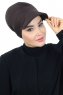 Sandra - Turbante De Algodón Marrón - Ayse Turban
