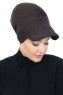 Sandra - Turbante De Algodón Marrón - Ayse Turban