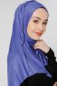 Seda Blålila Jersey Hijab Sjal Ecardin 200246c