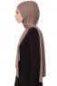 Seda - Hijab Jersey Taupe Oscuro - Ecardin