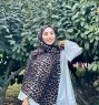 Shahnaz - Hijab De Algodón Estampado De Leopardo Negro