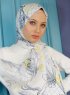 Yumna - Hijab Estampado Gris