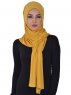 Sofia - Hijab De Algodón Práctico Mostaza