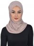 Sofia - Hijab De Algodón Práctico Taupe