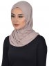 Sofia - Hijab De Algodón Práctico Taupe
