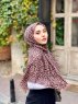 Suha - Hijab De Algodón Estampado De Leopardo Marrón